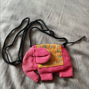 Pink Elephant Crossbody Bag